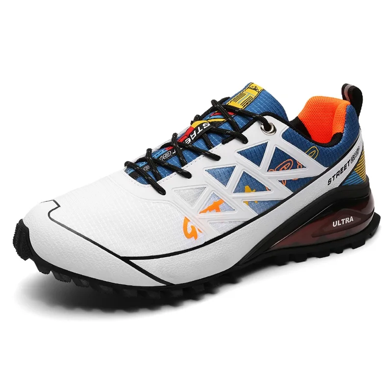 HIKEUP Solomon Series zapatos de senderismo al aire libre de alta calidad Trekking deporte zapatillas de deporte de gran tamaño para hombres zapatos de cuero para mujeres