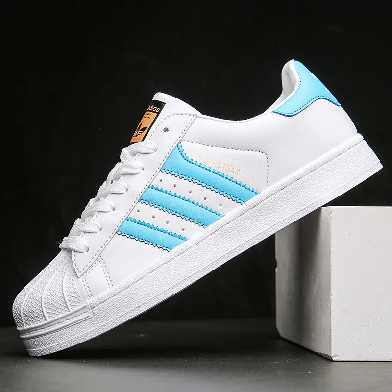 2025 Verano Transpirable Cómodo Alta Calidad Nuevo Color A juego Amantes Salvaje Casual Adidas Superstar Foundation Sneaker 35-45