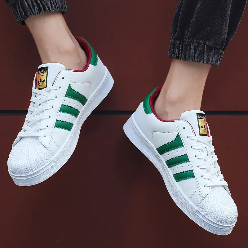 2025 Verano Transpirable Cómodo Alta Calidad Nuevo Color A juego Amantes Salvaje Casual Adidas Superstar Foundation Sneaker 35-45